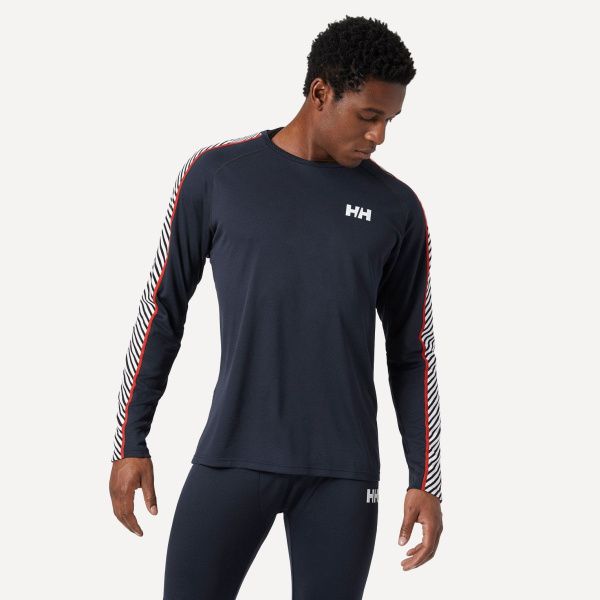 Термобелье верх HH Man LIFA ACTIVE Stripe Crew (; M; Navy)